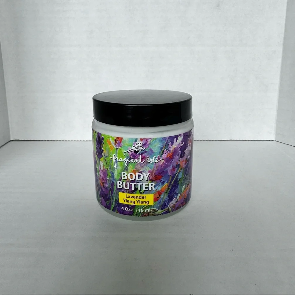Fragrant Isle Body Butter Lavender Ylang Ylang 4 oz Essential Oils Lotion WI - Picture 2 of 6
